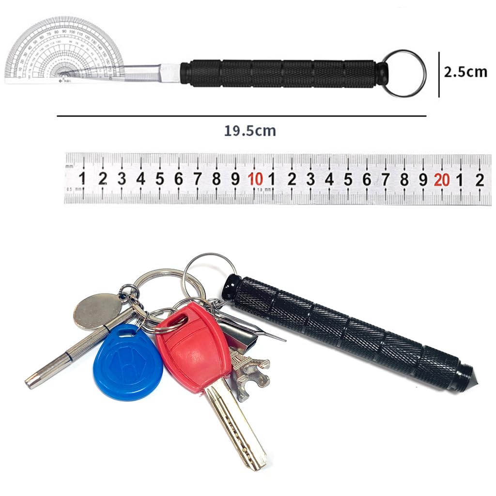 SANNIDHI Pocket Cutter & Car Emergency Window Breaker With Keychain for Car Window Broken, Box, Letter Open, Stainless Steel Cutter, Pointy Tip Mini Multi Tool, Utility Pocket Package Opener Knife SANNIDHI Pocket Cutter & Car Emergency Window Breaker With Keychain for Car Window Broken, Box, Letter Open, Stainless Steel Cutter, Pointy Tip Mini Multi Tool, Utility Pocket Package Opener Knife